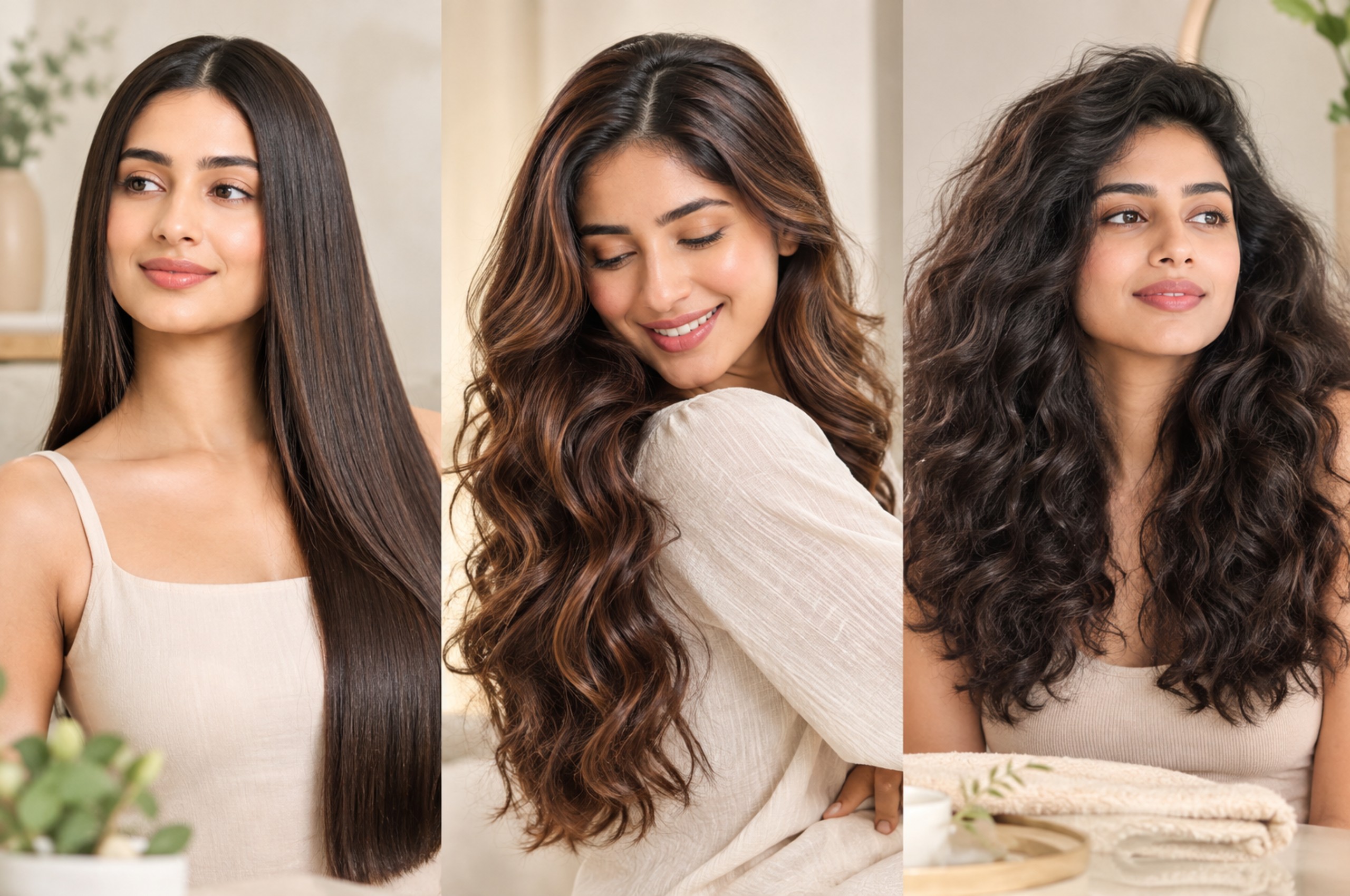 Different hair textures for choosing hair serum