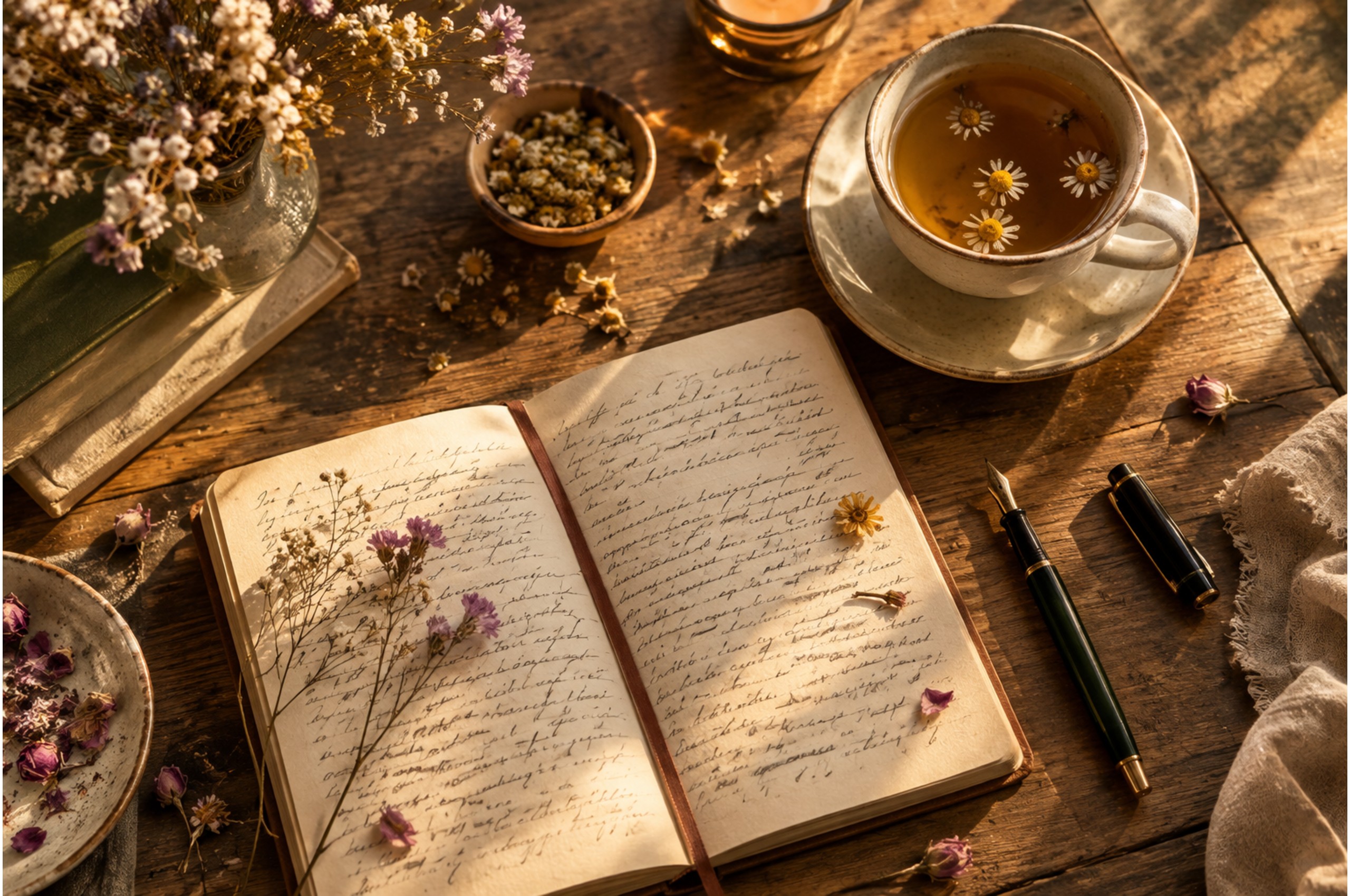 Woman journaling in bed as a calming practice for anxiety relief