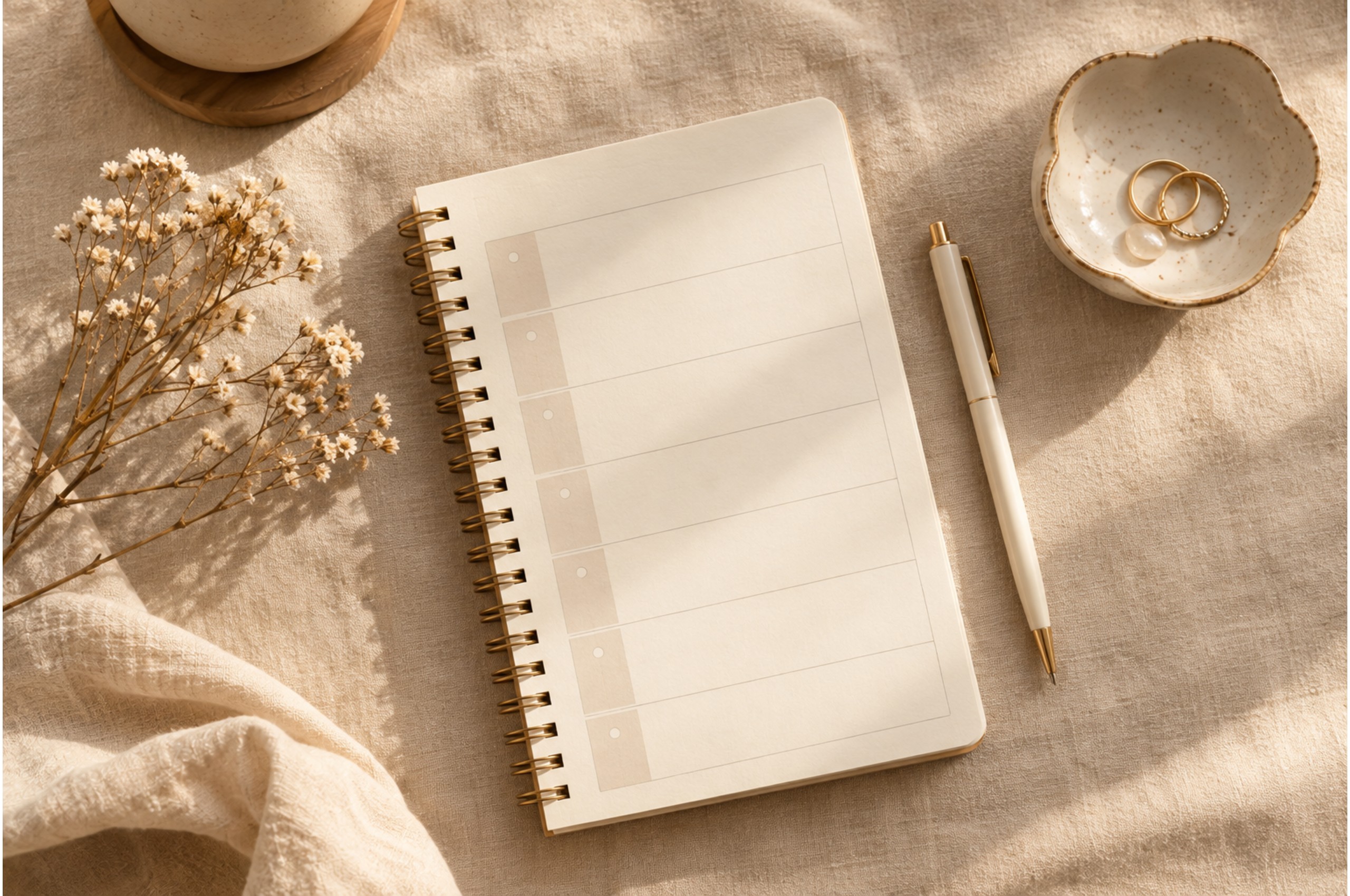Weekly planner for slowly increasing retinol use