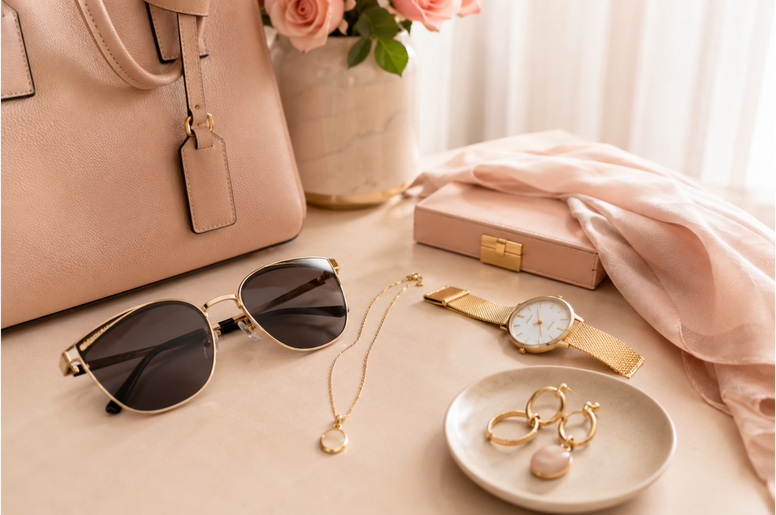Elegant accessories for a women's outfit